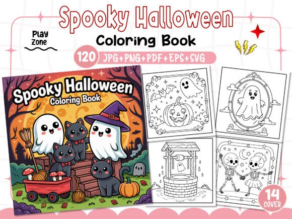 Adults - Spooky Halloween Coloring Pages