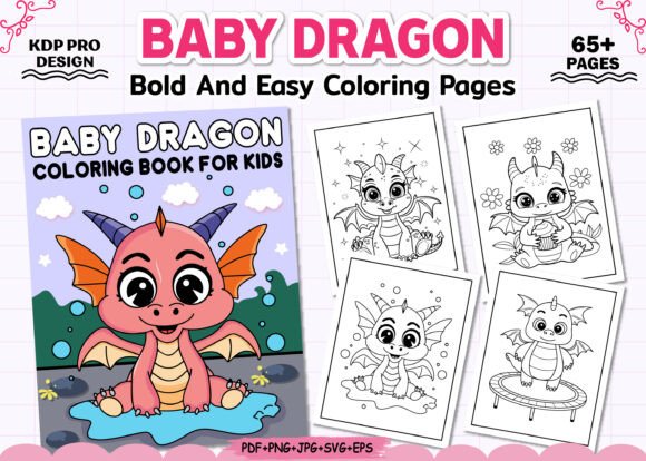 Baby Cute Dragon Coloring Book for Kids: Graphics and Coloring Pages Review