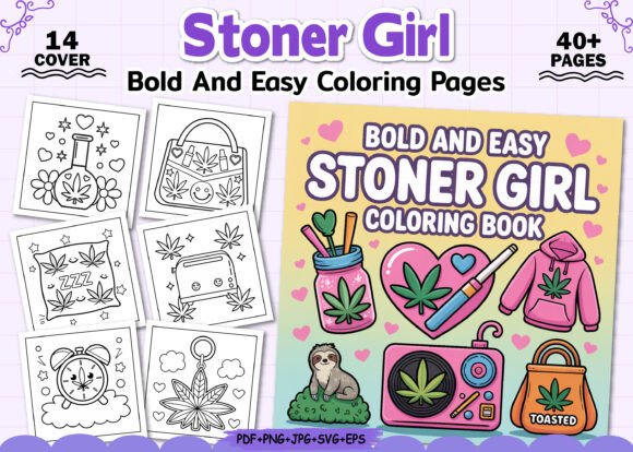 Bold Easy Stoner Girl Coloring Pages Graphics Review