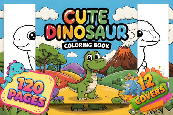 Cute Dinosaur Coloring Book Pages Graphics and Coloring Pages Review