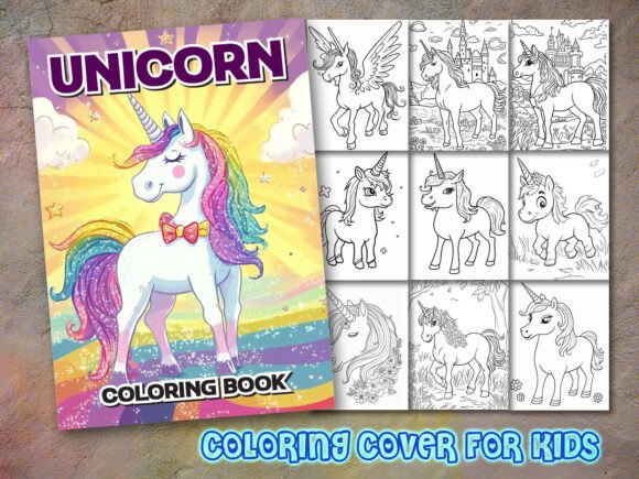 Fanciful Sea Life Coloring Book Graphics for Creative Branding