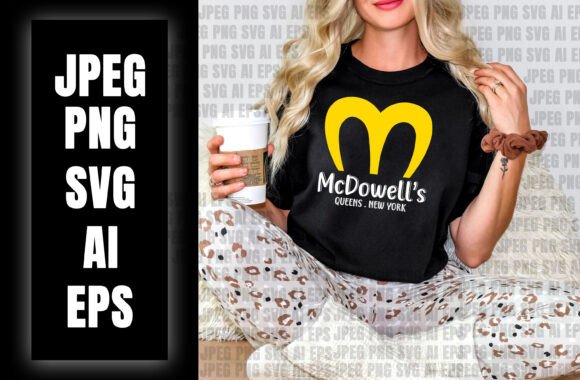 McDowell's T-Shirt: A Practical Graphic Design Asset for Sellers