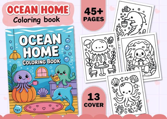 Ocean Home Coloring Pages for Adults: Graphics and Coloring Pages Review