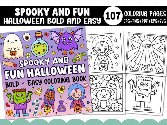 Spooky Fun Halloween Coloring Pages Graphics Review