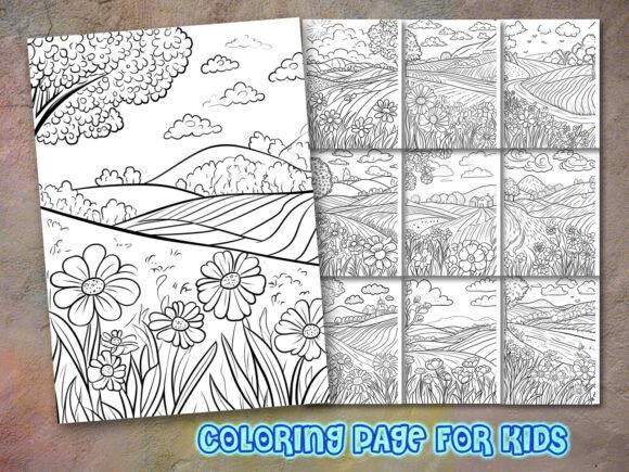 Spring Moments Retreat Coloring Page: A Versatile Graphic Design Asset for Branding